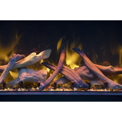 Amantii Symmetry Bespoke Extra Tall 100" Indoor / Outdoor Built-in Clean Face Smart Electric Fireplace