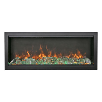 Amantii Symmetry Bespoke Extra Tall 50" Indoor / Outdoor Built-in Clean Face Smart Electric Fireplace