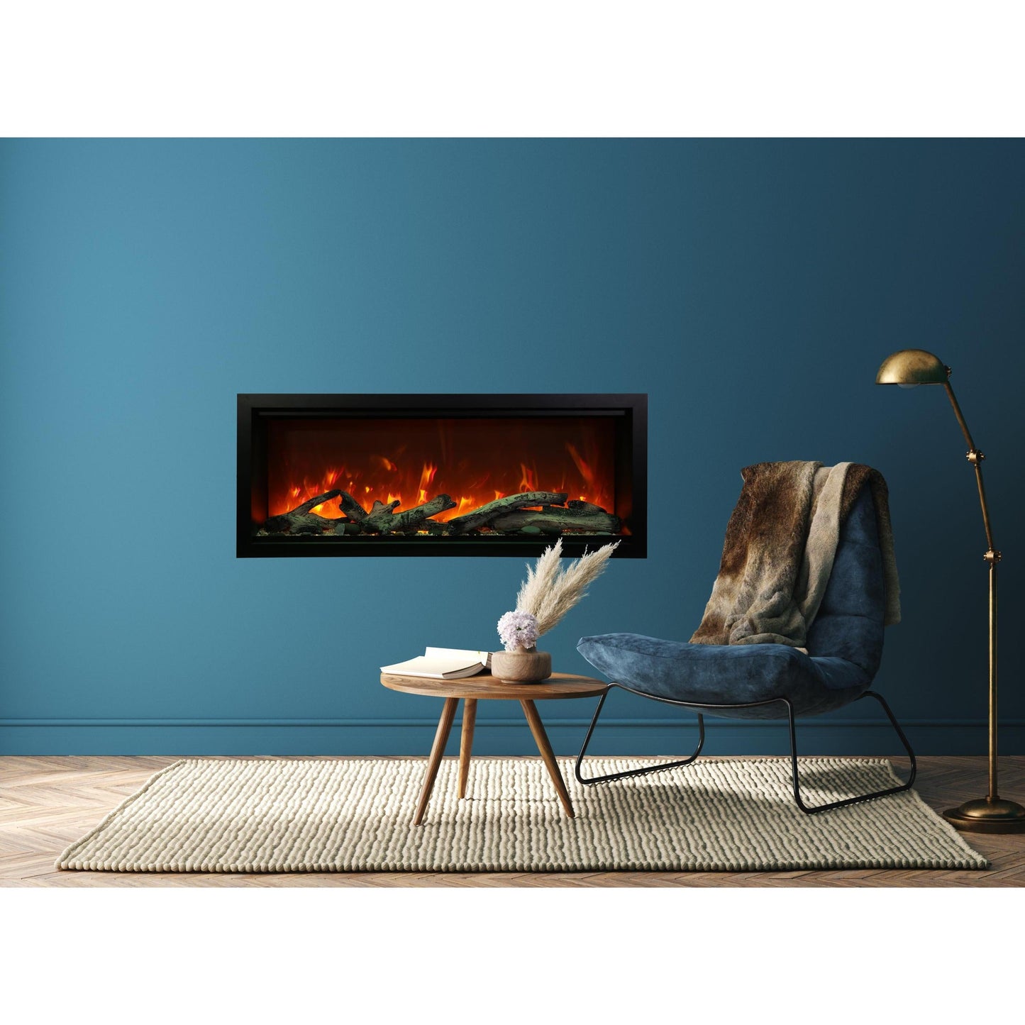 Amantii Symmetry Bespoke Extra Tall 50" Indoor / Outdoor Built-in Clean Face Smart Electric Fireplace