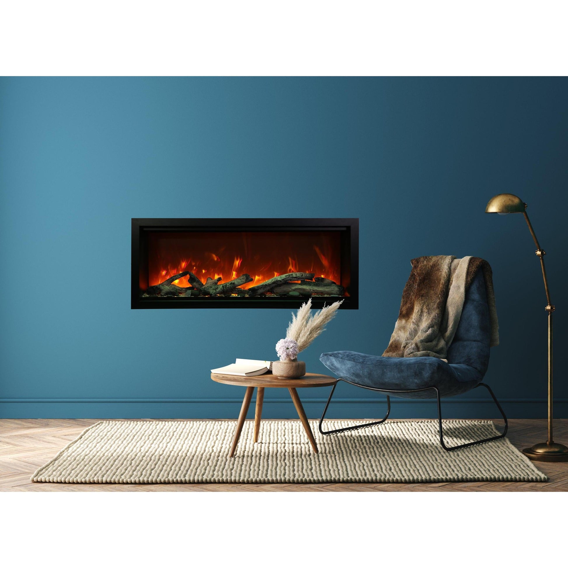Amantii Symmetry Bespoke Extra Tall 50" Indoor / Outdoor Built-in Clean Face Smart Electric Fireplace