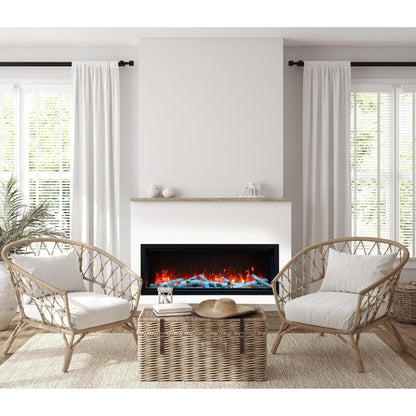 Amantii Symmetry Bespoke Extra Tall 50" Indoor / Outdoor Built-in Clean Face Smart Electric Fireplace