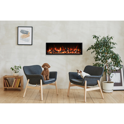Amantii Symmetry Bespoke Extra Tall 50" Indoor / Outdoor Built-in Clean Face Smart Electric Fireplace