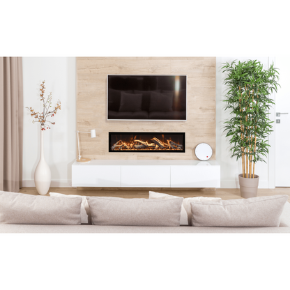 Amantii Symmetry Bespoke Extra Tall 88" Indoor / Outdoor Built-in Clean Face Smart Electric Fireplace