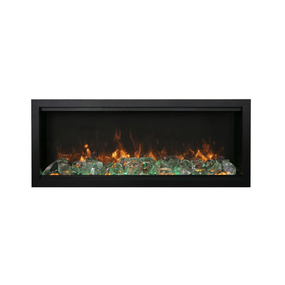 Amantii Symmetry Bespoke Extra Tall 88" Indoor / Outdoor Built-in Clean Face Smart Electric Fireplace