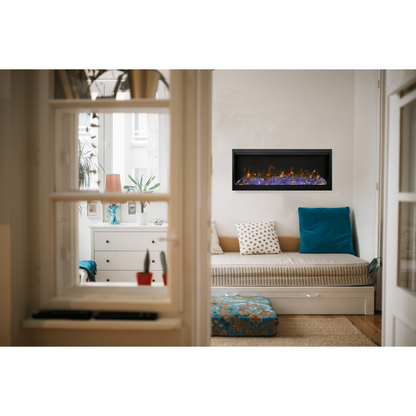 Amantii Symmetry Extra Tall 100" Indoor / Outdoor Built-in Smart WiFi Electric Fireplace