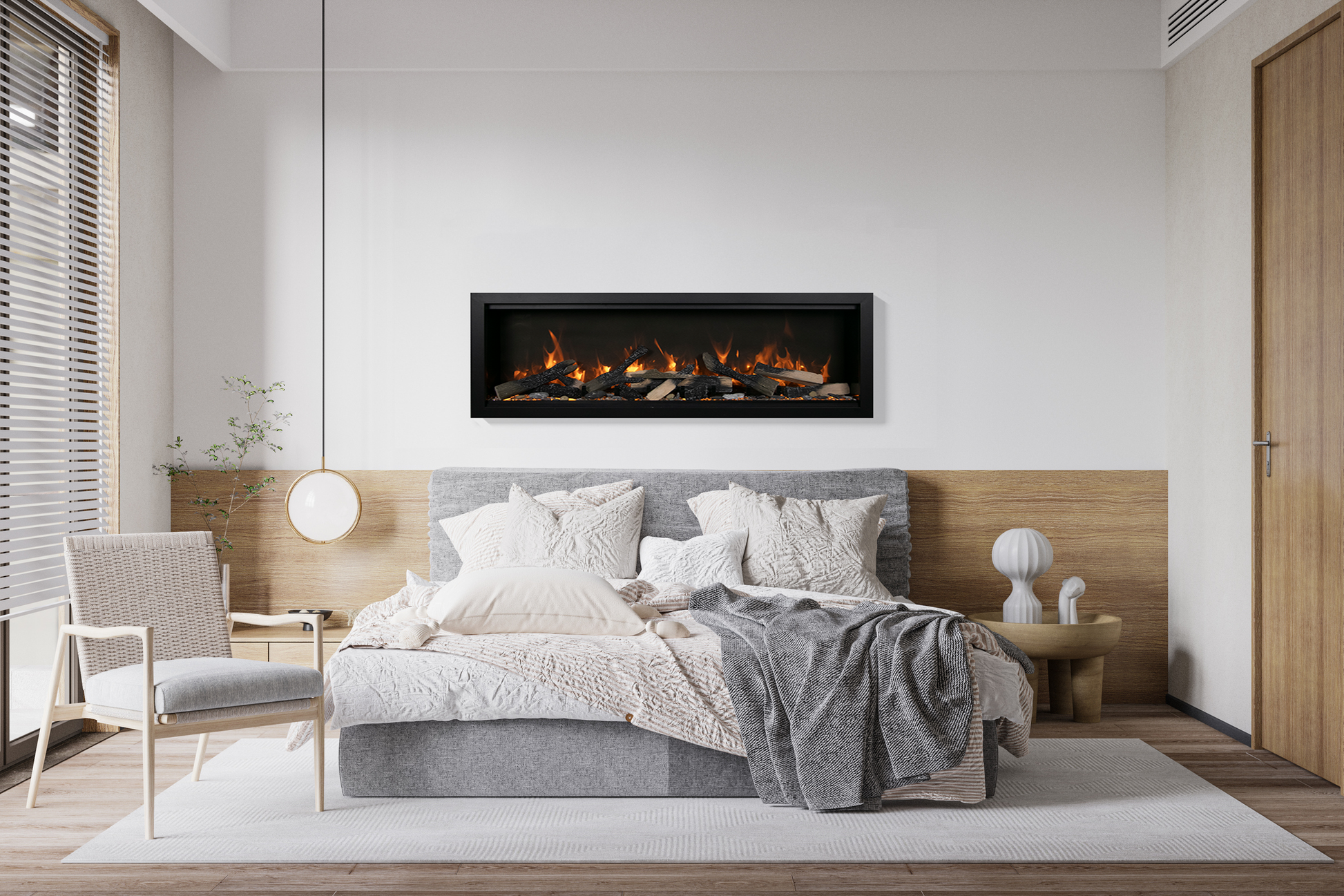 Amantii Symmetry Extra Tall Lumina 88" Indoor / Outdoor Built-in Smart Electric Fireplace