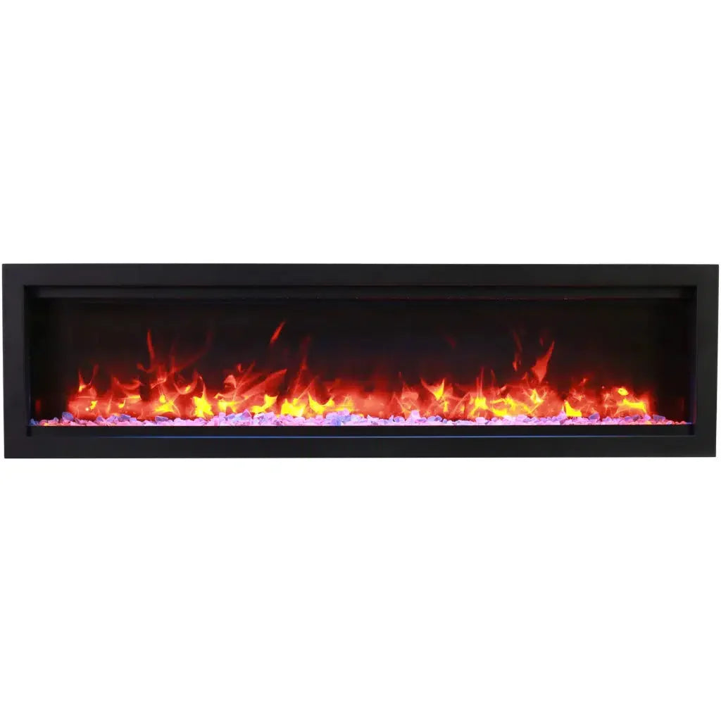 Amantii Symmetry Lumina 34" Indoor / Outdoor Built-in Smart Electric Fireplace