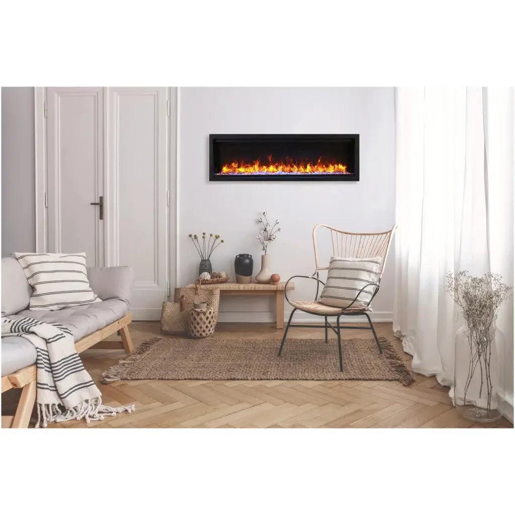 Amantii Symmetry Lumina 42" Indoor Outdoor Built-in Smart Electric Fireplace