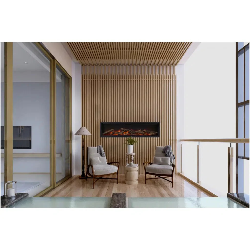 Amantii Symmetry Lumina 42" Indoor Outdoor Built-in Smart Electric Fireplace