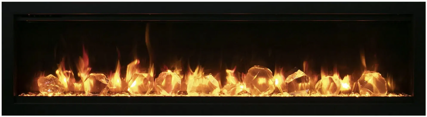 Amantii Symmetry Lumina 74" Indoor Outdoor Built-in Smart Electric Fireplace