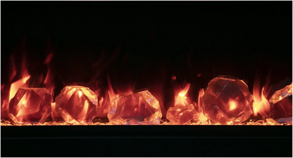 Amantii Symmetry Lumina 74" Indoor Outdoor Built-in Smart Electric Fireplace