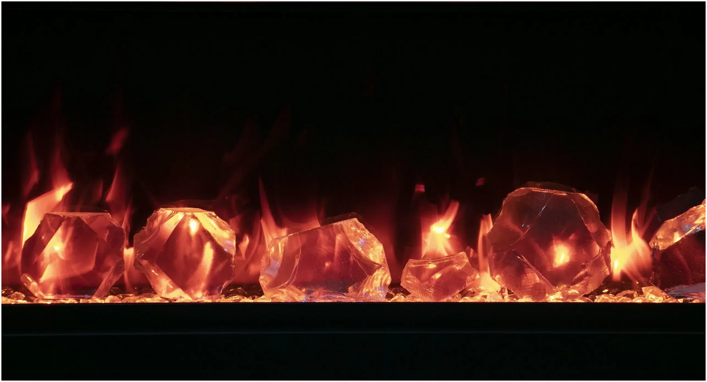 Amantii Symmetry Lumina 88" Indoor Outdoor Built-in Smart Electric Fireplace