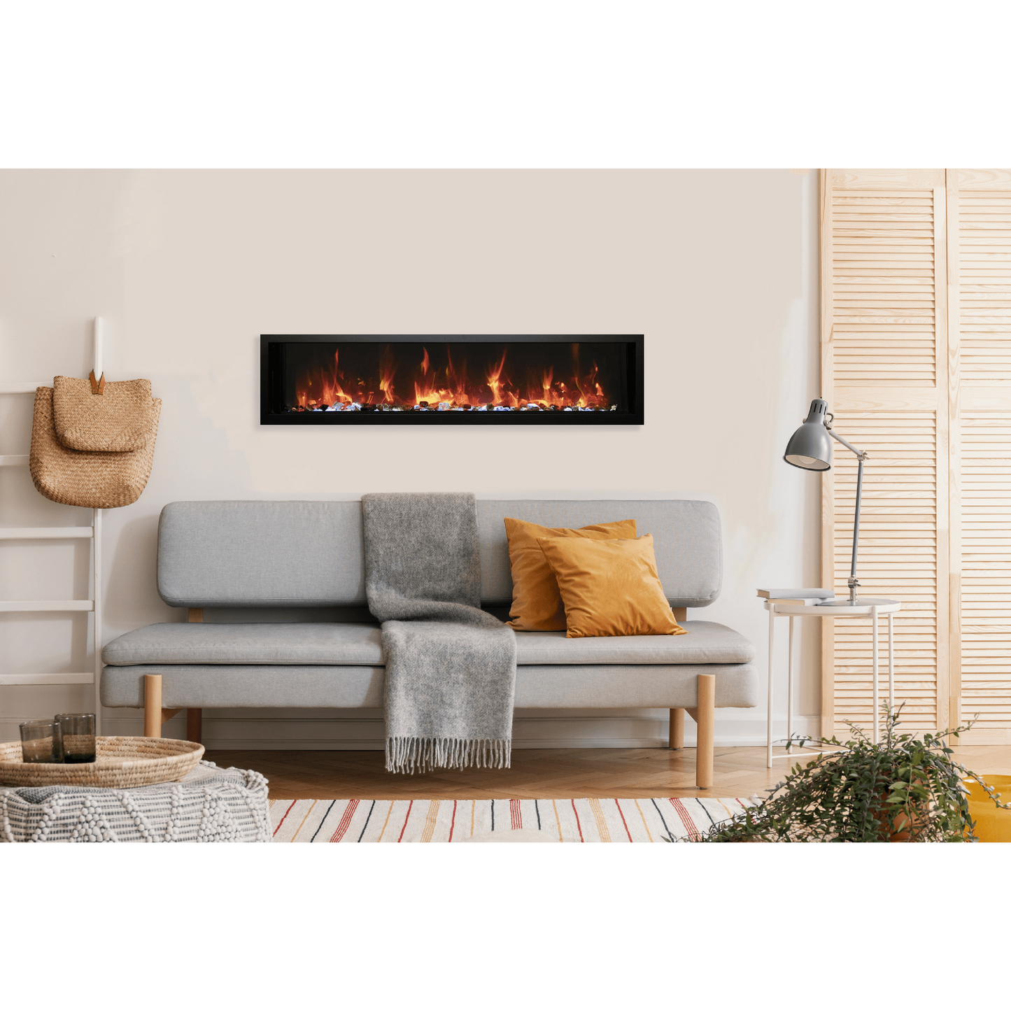 Amantii Symmetry Xtra Slim 65" Wall Mount Non-Smart Electric Fireplace