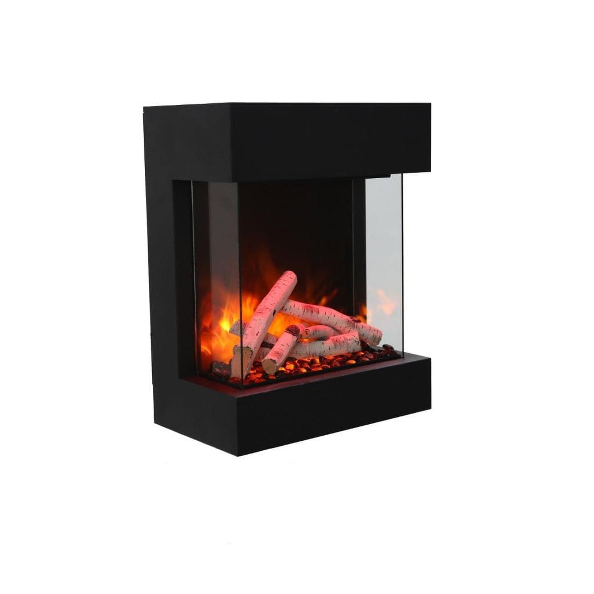 Amantii THE CUBE Lumina 20" 3-Sided Smart Wall Mount Electric Fireplace
