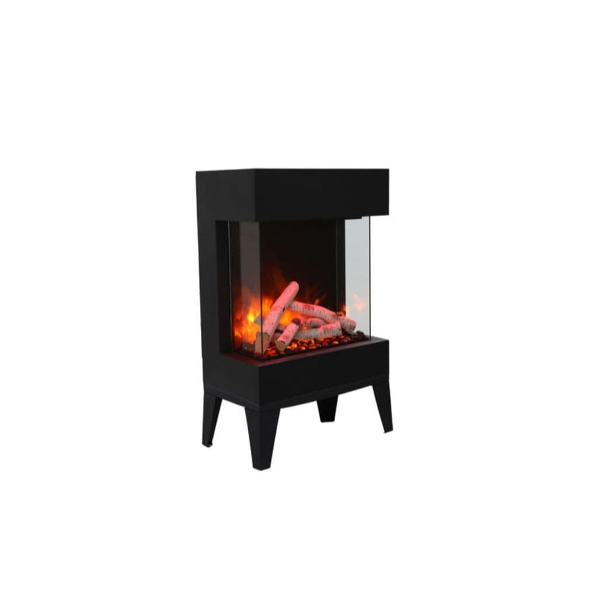 Amantii THE CUBE Lumina 20" 3-Sided Smart Wall Mount Electric Fireplace
