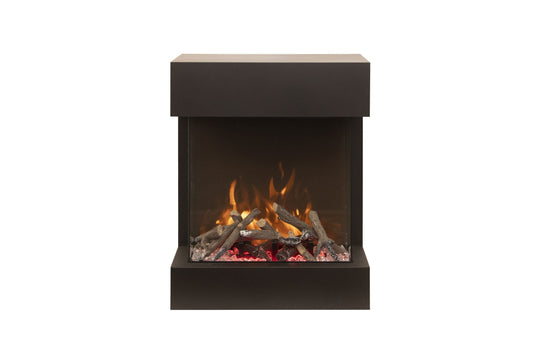 Amantii THE CUBE Lumina 20" 3-Sided Smart Wall Mount Electric Fireplace