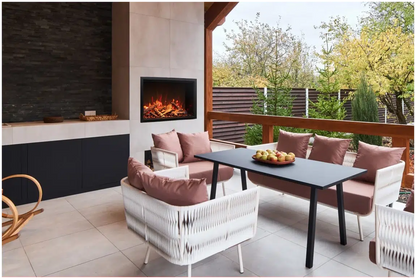 Amantii Traditional Lumina 33" Indoor/Outdoor Smart Electric Fireplace Insert