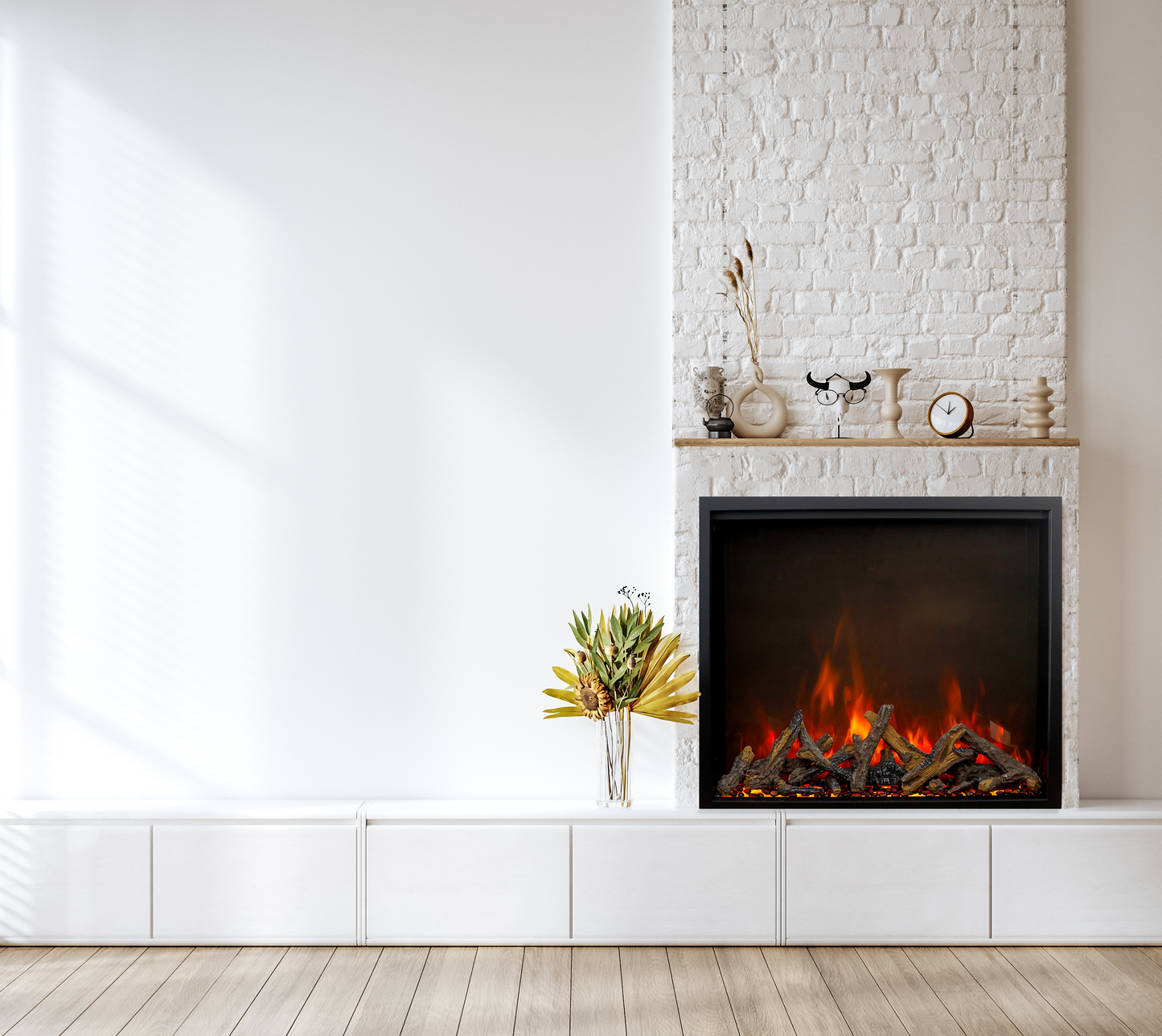 Amantii Traditional Lumina 44" Indoor/Outdoor Smart Electric Fireplace Insert
