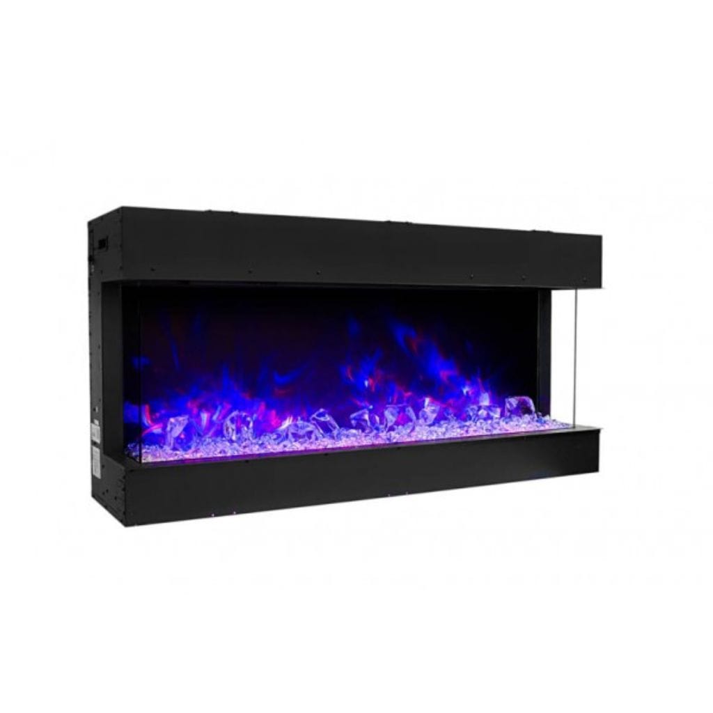 Amantii Tru-View 30" Three Sided Slim Glass Electric Fireplace