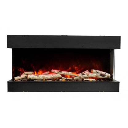 Amantii Tru-View 30" Three Sided Slim Glass Electric Fireplace