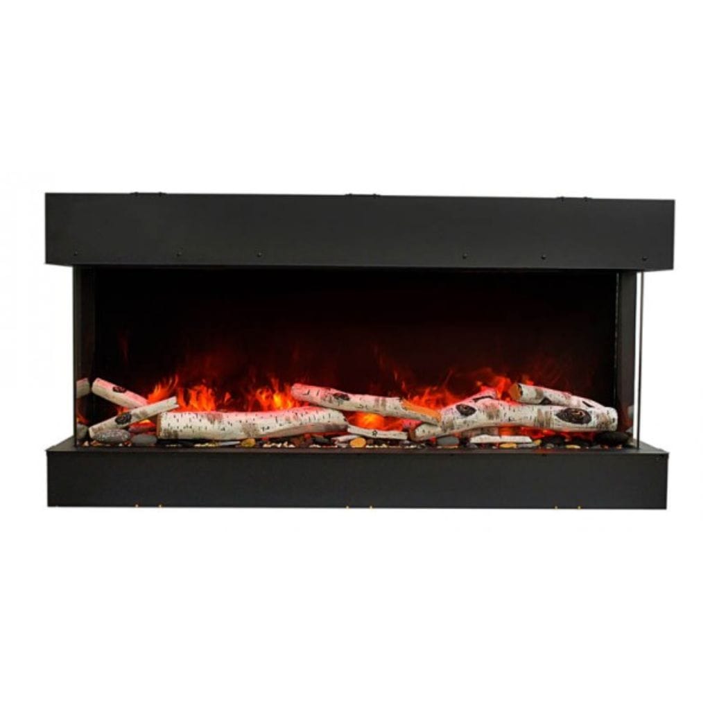 Amantii Tru-View 30" Three Sided Slim Glass Electric Fireplace