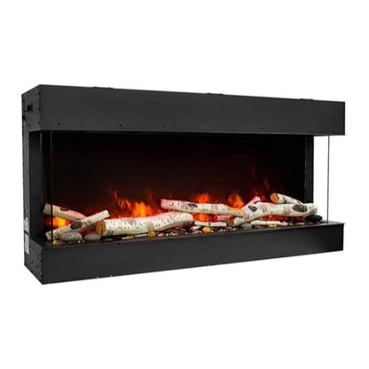 Amantii Tru-View 30" Three Sided Slim Glass Electric Fireplace