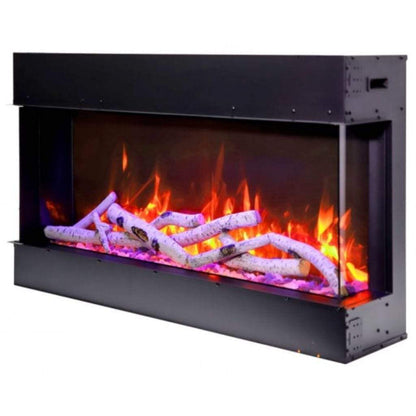 Amantii Tru-View 30" Three Sided Slim Glass Electric Fireplace