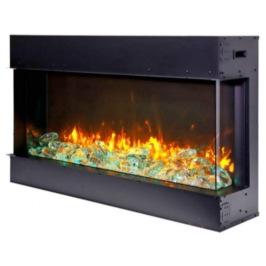 Amantii Tru-View 30" Three Sided Slim Glass Electric Fireplace