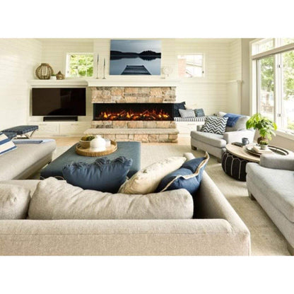 Amantii Tru-View 30" Three Sided Slim Glass Electric Fireplace