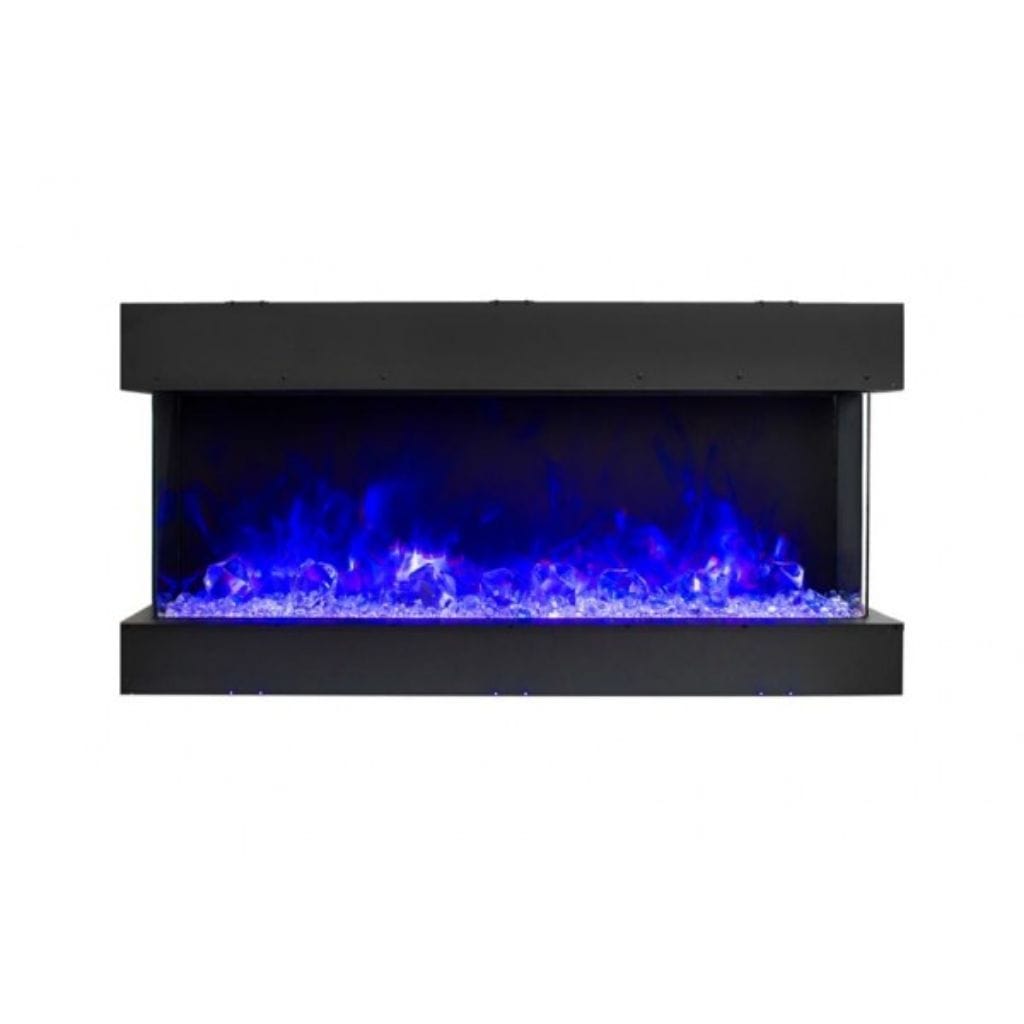 Amantii Tru-View 30" Three Sided Slim Glass Electric Fireplace