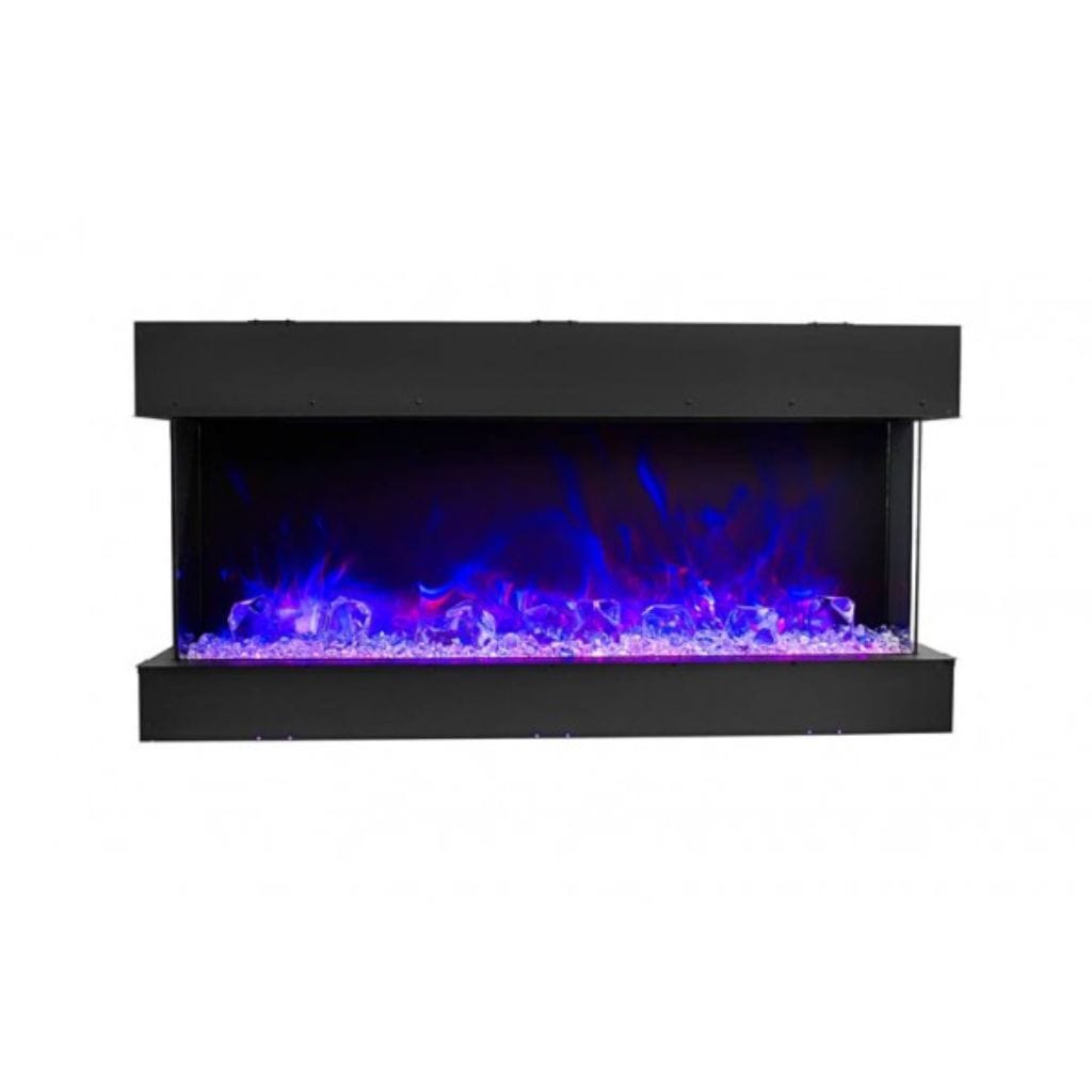 Amantii Tru-View 30" Three Sided Slim Glass Electric Fireplace