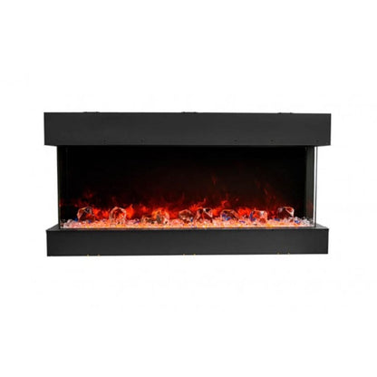 Amantii Tru-View 30" Three Sided Slim Glass Electric Fireplace