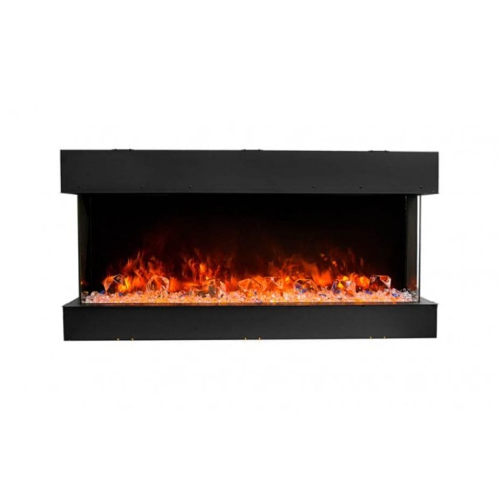 Amantii Tru-View 30" Three Sided Slim Glass Electric Fireplace