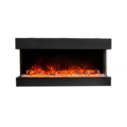 Amantii Tru-View 30" Three Sided Slim Glass Electric Fireplace