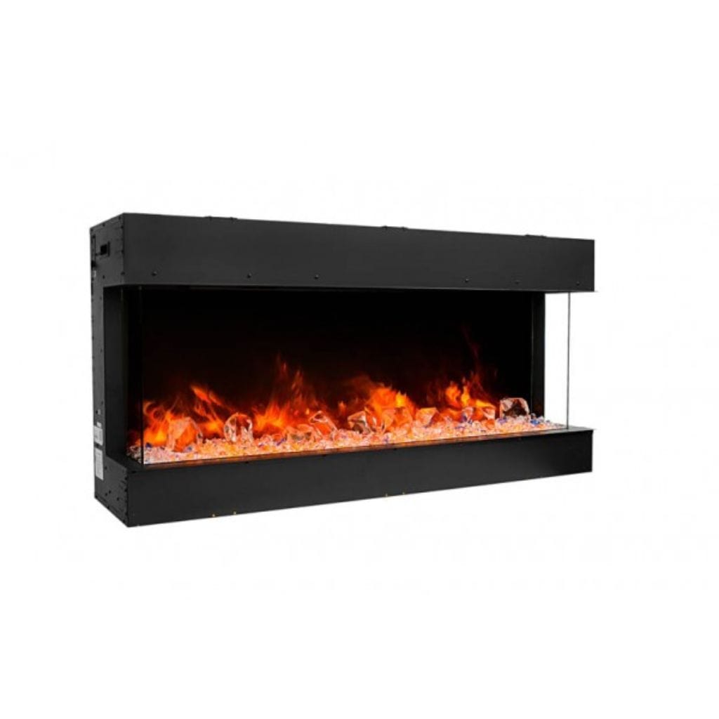 Amantii Tru-View 30" Three Sided Slim Glass Electric Fireplace