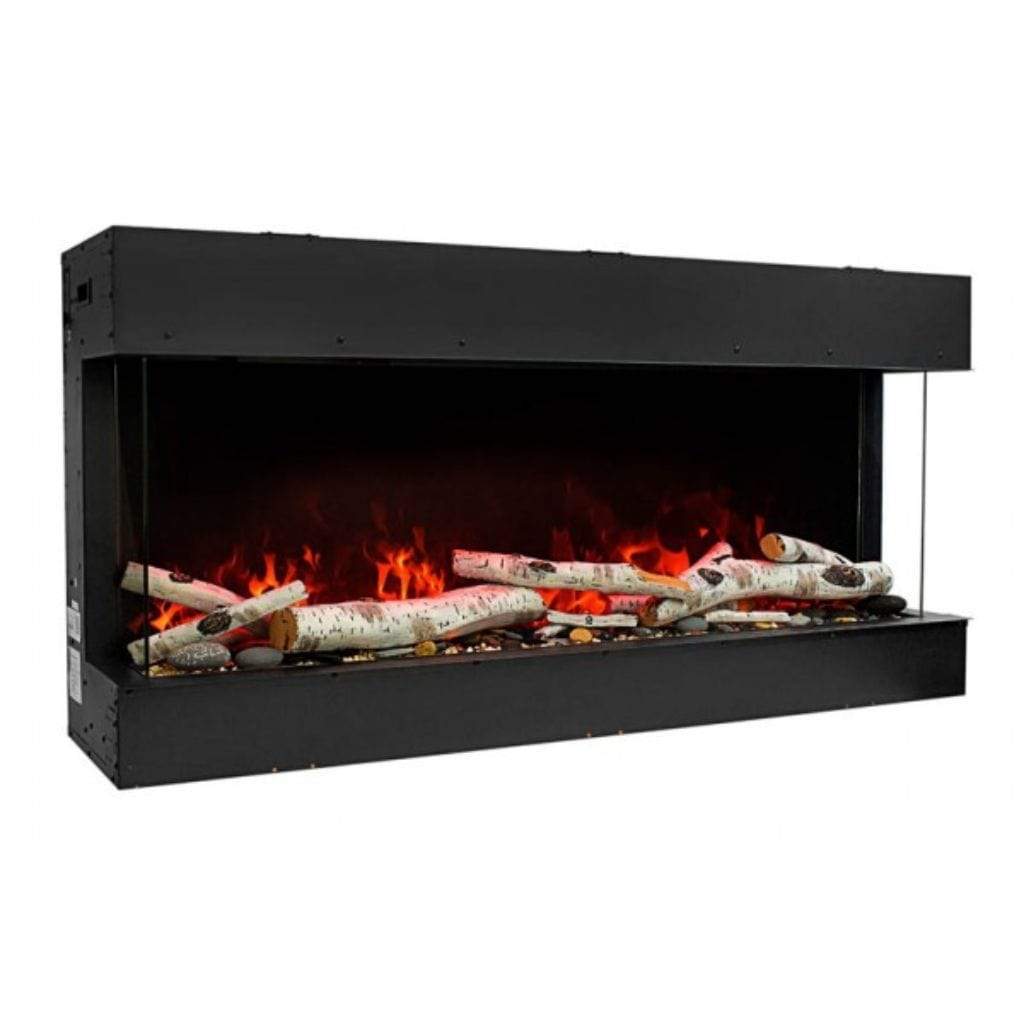 Amantii Tru-View 40" Three Sided Slim Glass Electric Fireplace