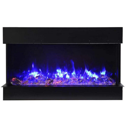 Amantii Tru-View 40" Three Sided Slim Glass Electric Fireplace