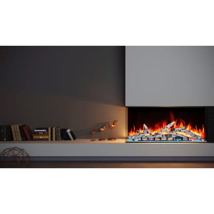 Amantii Tru View Bespoke 45" 3 Sided Indoor / Outdoor Electric Fireplace