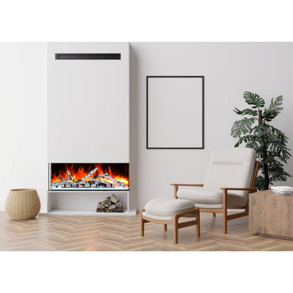 Amantii Tru View Bespoke 45" 3 Sided Indoor / Outdoor Electric Fireplace