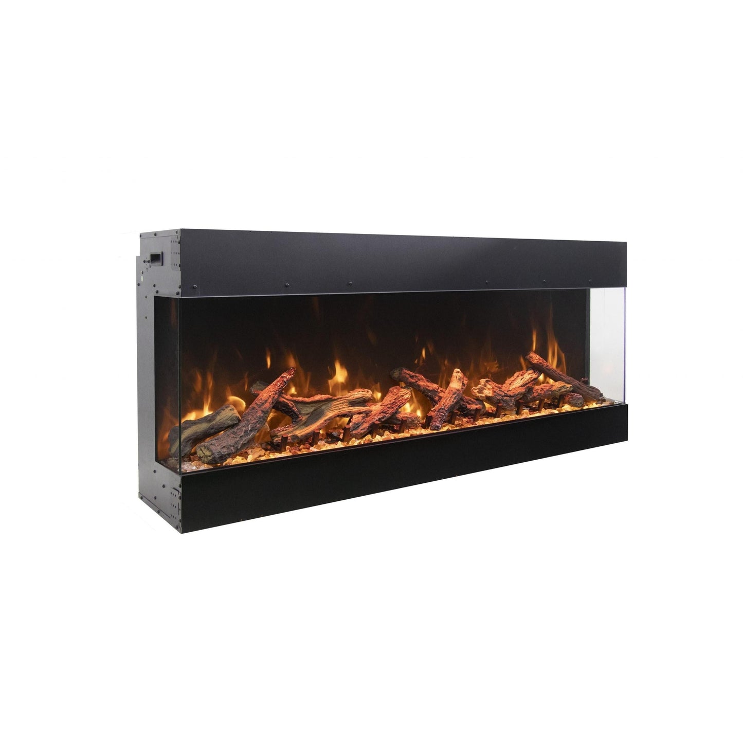 Amantii Tru View Bespoke 85" 3 Sided Indoor / Outdoor Electric Fireplace