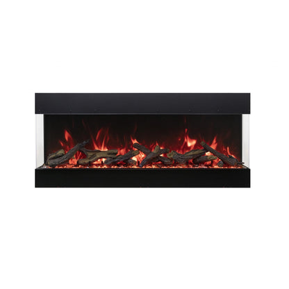 Amantii Tru View Bespoke 85" 3 Sided Indoor / Outdoor Electric Fireplace