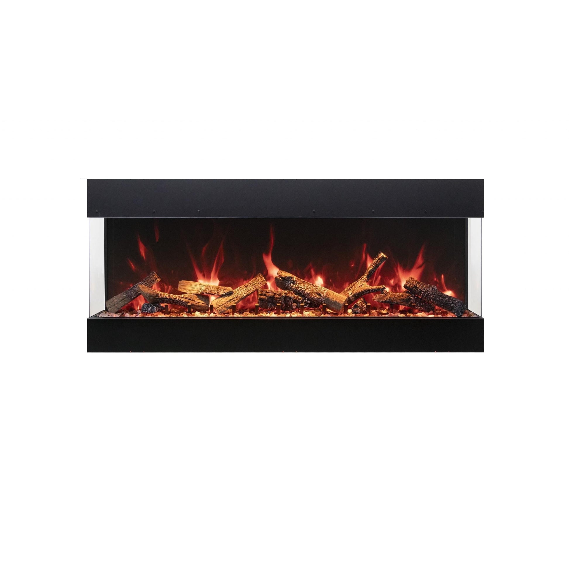 Amantii Tru View Bespoke 85" 3 Sided Indoor / Outdoor Electric Fireplace