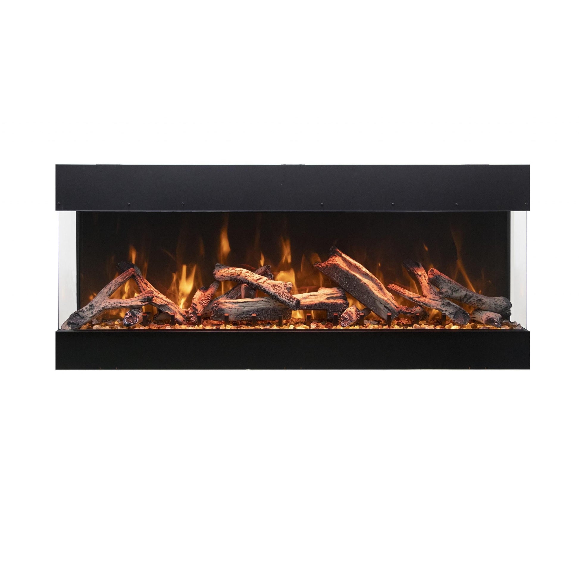 Amantii Tru View Bespoke 85" 3 Sided Indoor / Outdoor Electric Fireplace