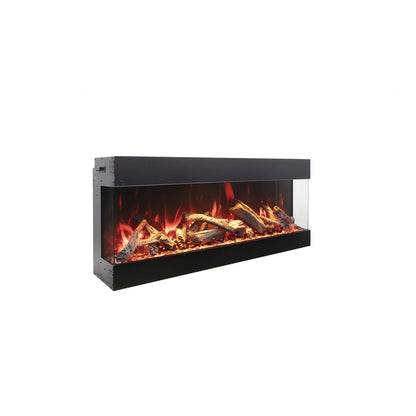 Amantii Tru View Bespoke 85" 3 Sided Indoor / Outdoor Electric Fireplace