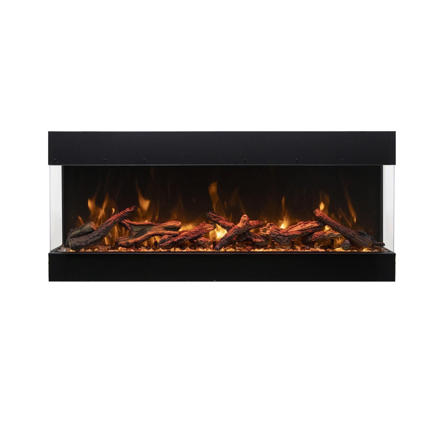 Amantii Tru View Bespoke 85" 3 Sided Indoor / Outdoor Electric Fireplace