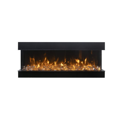 Amantii Tru View Extra Tall XL 88" 3-Sided Indoor / Outdoor Built-in Electric Fireplace