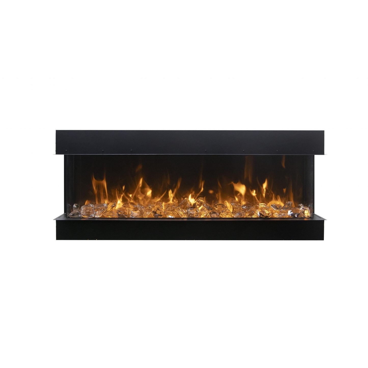 Amantii Tru View Extra Tall XL 88" 3-Sided Indoor / Outdoor Built-in Electric Fireplace