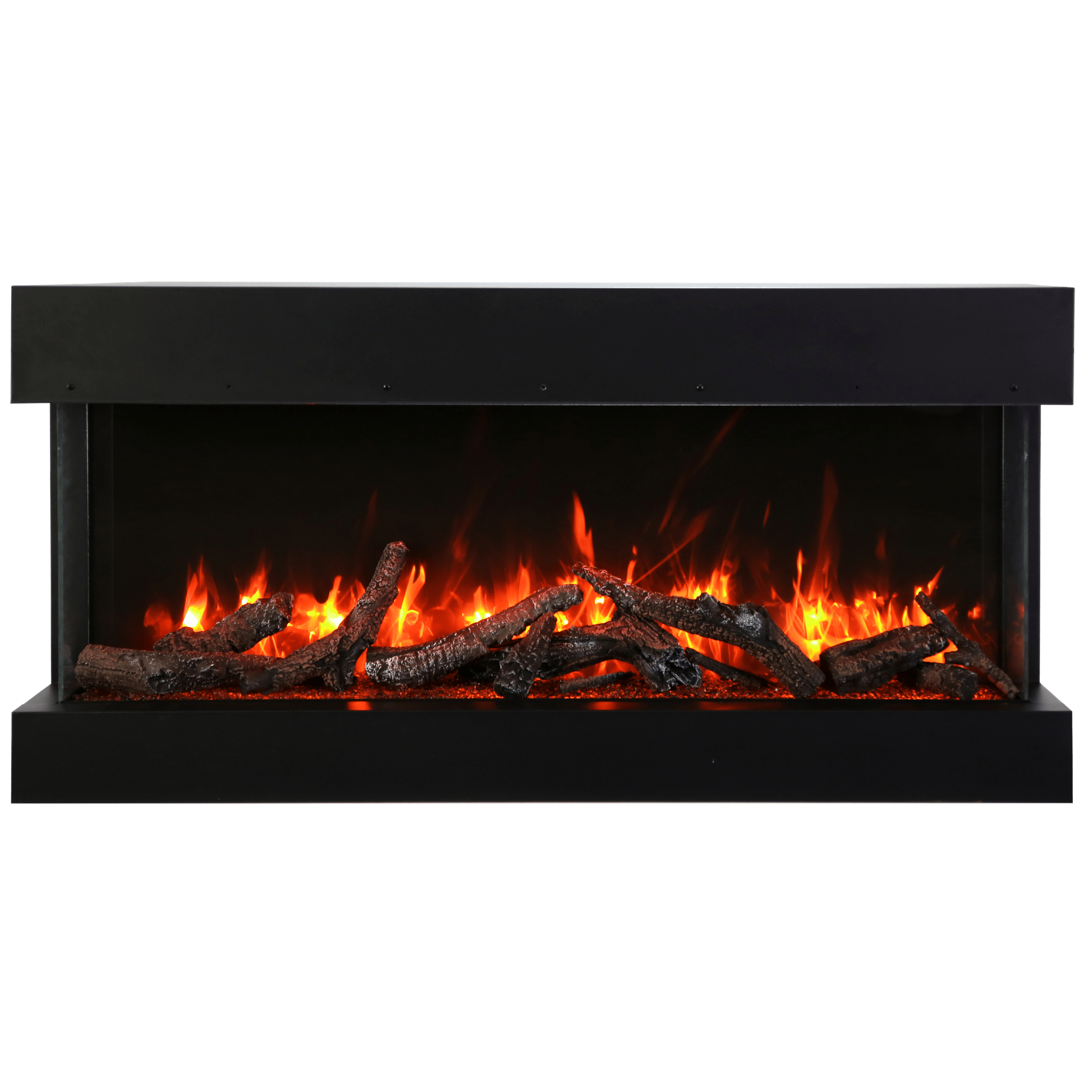 Amantii Tru View Extra Tall XL 88" 3-Sided Indoor / Outdoor Built-in Electric Fireplace