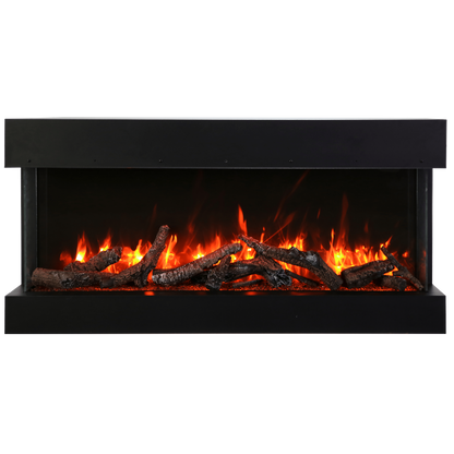 Amantii Tru View Extra Tall XL 88" 3-Sided Indoor / Outdoor Built-in Electric Fireplace