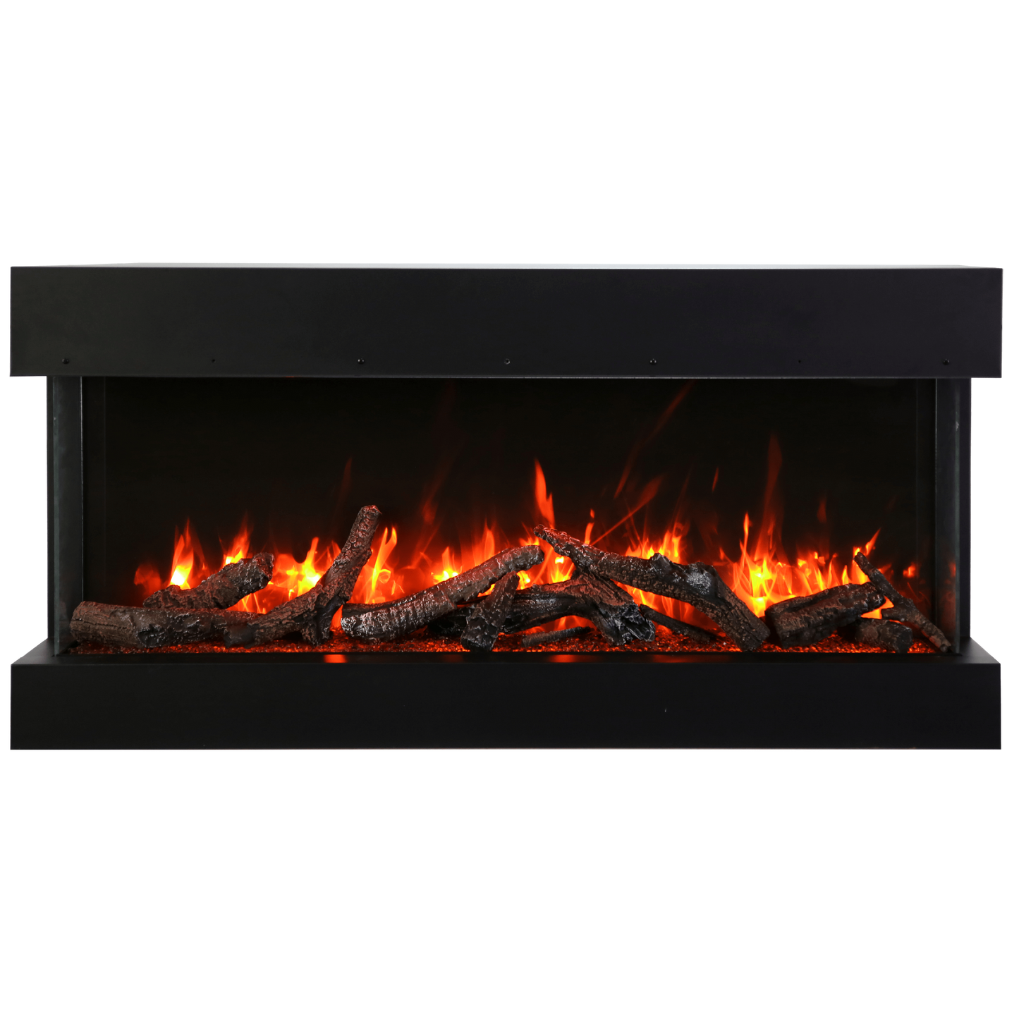 Amantii Tru View Extra Tall XL 88" 3-Sided Indoor / Outdoor Built-in Electric Fireplace